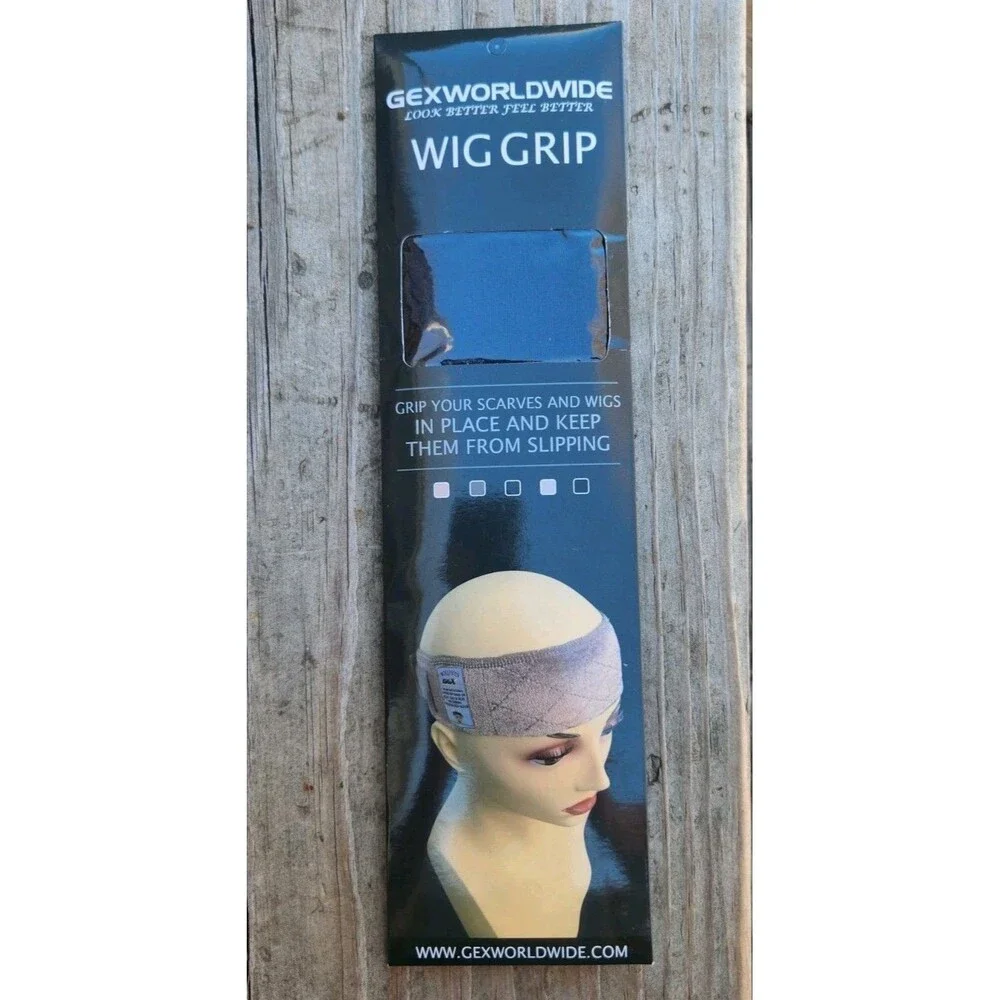 GexWorldwide GEX Wig Grip Band Flexible Velvet Scarf Head Hair Band Dark